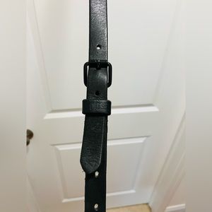 Diesel Bitis Black Leather Belt